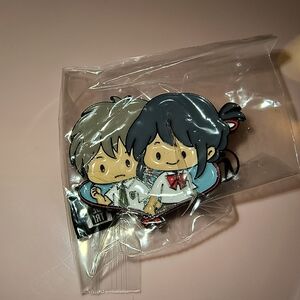 Charming Cartoon Couple Enamel Pin Studio Ghibli